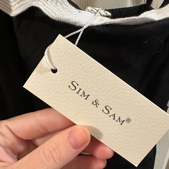 🆕 SIM & SAM Black Midi Ric Rac Dress - Picture 4 of 8